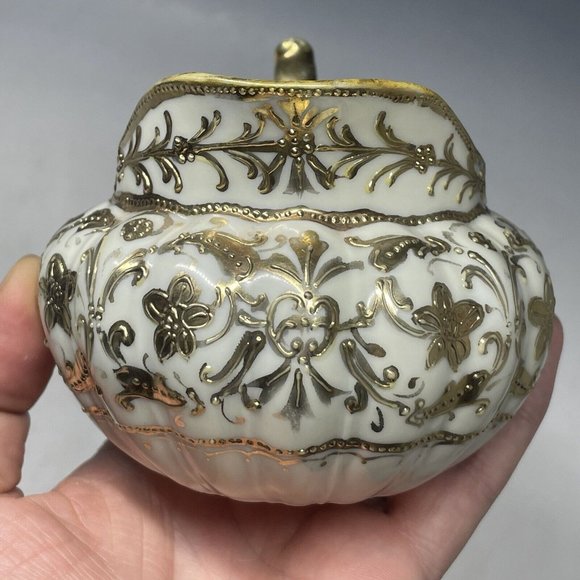 Antique - Vintage 20th C. Porcelain Nippon Gilt Japanese Creamer - Picture 4 of 14
